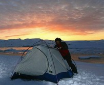 Polarregion, Antarktis: Zeltlager an Land